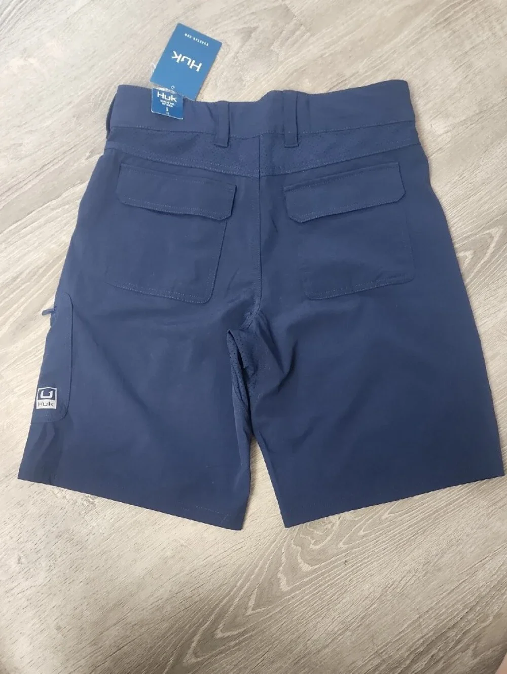 Huk Men's Navy Performance Fishing Shorts Size Small 10.5